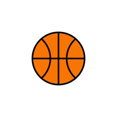 Basketbol ikonu vektörü. Basketbol ikonu. Basketbol logo vektör simgesi