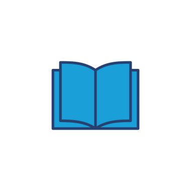 Kitap ikonu vektörü. Kitap simgesi vektörünü aç. Kitap simgesi