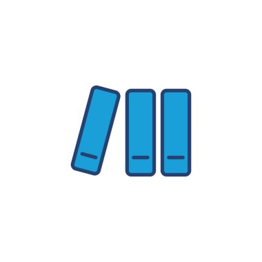 Kütüphane simgesi vektörü. eğitim simgesi vektörü