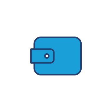 Cüzdan simgesi vektörü. cüzdan vektör simgesi