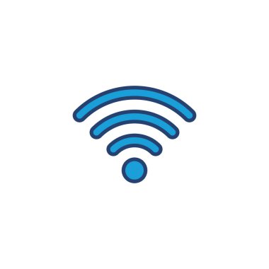 Wifi simge vektörü. Sinyal vektör simgesi. Kablosuz simge vektörü