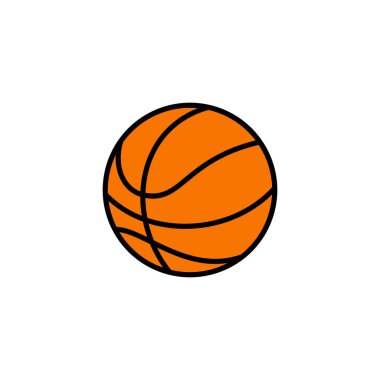 Basketbol ikonu vektörü. Basketbol ikonu. Basketbol logo vektör simgesi