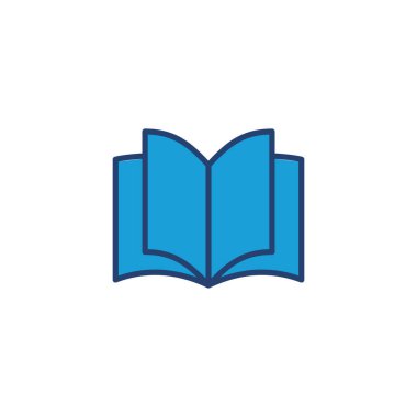 Kitap ikonu vektörü. Kitap simgesi vektörünü aç. Kitap simgesi