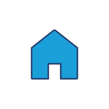 Ev ikonu vektörü. Ev simgesi vektörü