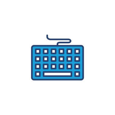 Klavye simgesi vektörü. Klavye vektör sembolü