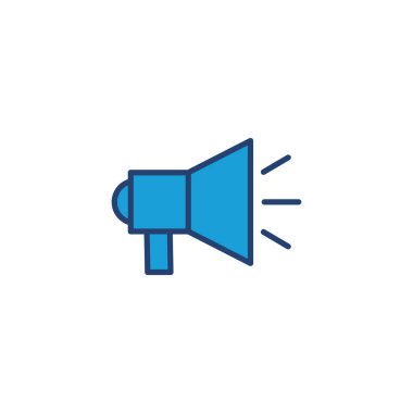 Megafon ikon vektörü. Hoparlör simgesi vektörü.