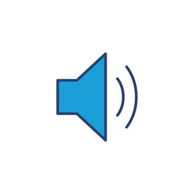 Sözcü simgesi vektörü. Hacim simgesi vektörü. Hoparlör ikon vektörü. ses sembolü