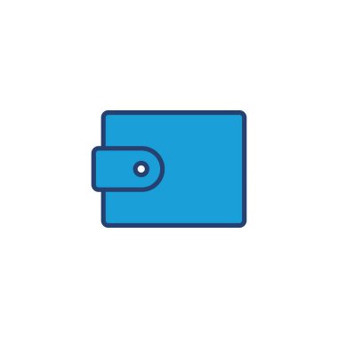 Cüzdan simgesi vektörü. cüzdan vektör simgesi