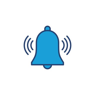 Bell Simgesi vektörü. Web sitenizin tasarımı için bildirim simgesi