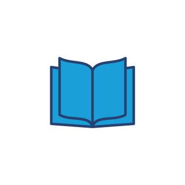 Kitap ikonu vektörü. Kitap simgesi vektörünü aç. Kitap simgesi