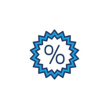 İndirimli simge vektörü. İndirim etiketi simgesi. 