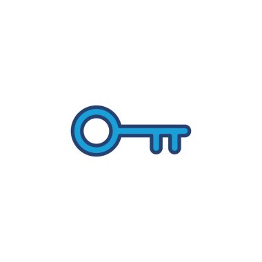 Anahtar simge vektörü. Anahtar vektör simgesi. Anahtar simgesi