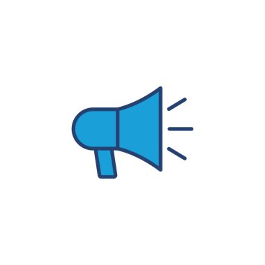 Megafon ikon vektörü. Hoparlör simgesi vektörü.