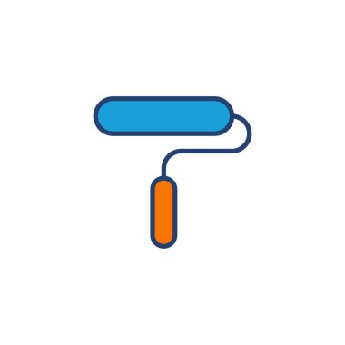 Simge vektörünü boya. boya fırçası ikon vektörü. boyama silindiri vektörü