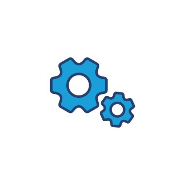 Simge Vektörü Ayarlanıyor. Cog Ayarları Simge Simgesi