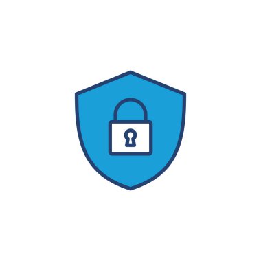 Güvenlik simgesi vektörü. Koruma ikonu. Özel hayat. vpn