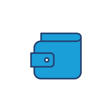 Cüzdan simgesi vektörü. cüzdan vektör simgesi