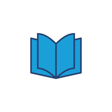 Kitap ikonu vektörü. Kitap simgesi vektörünü aç. Kitap simgesi