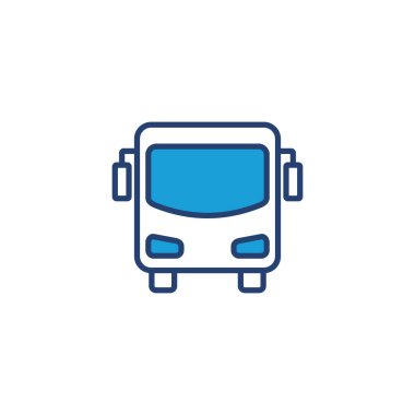 Otobüs simgesi vektörü. bus vektör simgesi