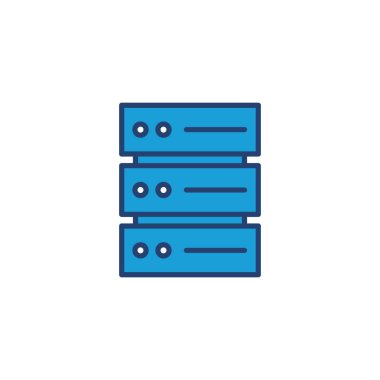 Veritabanı simge vektörü. veritabanı vektörü simgesi