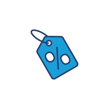 İndirimli simge vektörü. İndirim etiketi simgesi. 