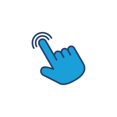 El imleç simgesi. İmleç simgesi vektörü. el imleç simgesi tıklaması