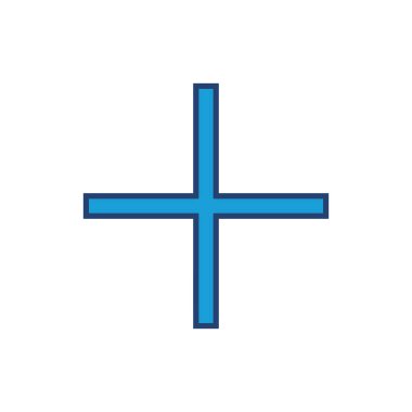 Artı simge vektörü. Artı simge ekle