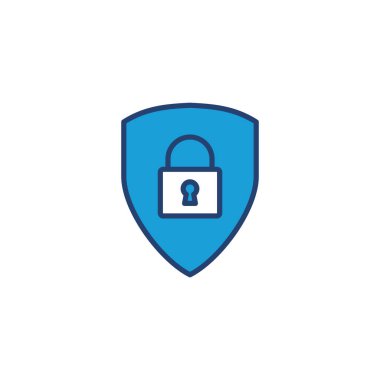 Güvenlik simgesi vektörü. Koruma ikonu. Özel hayat. vpn