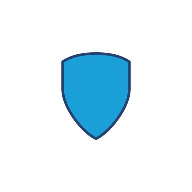 Kalkan simgesi vektörü. Koruma ikonu vektörü. Güvenlik vektör simgesi