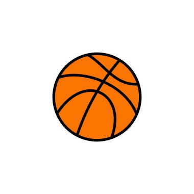 Basketbol ikonu vektörü. Basketbol ikonu. Basketbol logo vektör simgesi