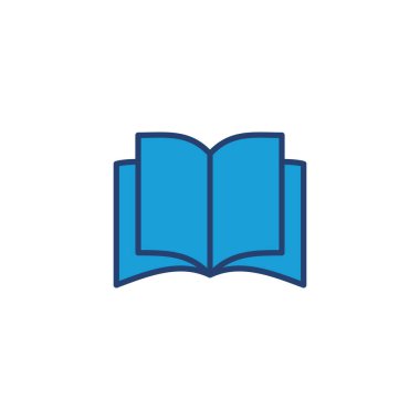 Kitap ikonu vektörü. Kitap simgesi vektörünü aç. Kitap simgesi