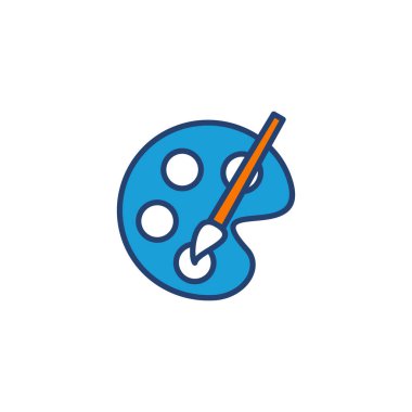 Simge vektörünü boya. boya fırçası ikon vektörü. boyama silindiri vektörü