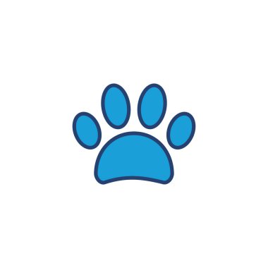 Pençe simgesi vektörü. Pençe izi ikon vektörü. köpek ya da kedi pençesi