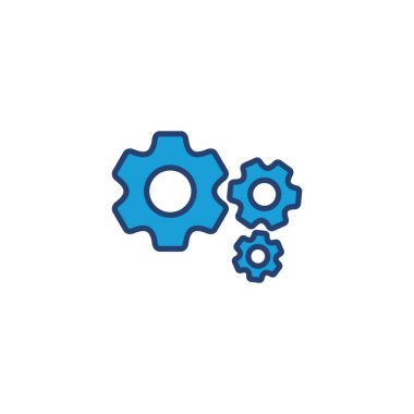 Simge Vektörü Ayarlanıyor. Cog Ayarları Simge Simgesi