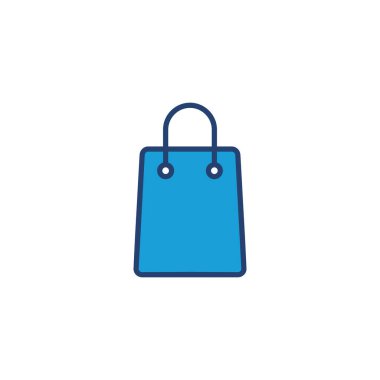 Alışveriş poşeti ikon vektörü. alışveriş simgesi vektörü