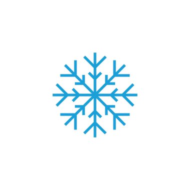 Kar ikonu vektörü. kar Tanesi simgesi vektörü