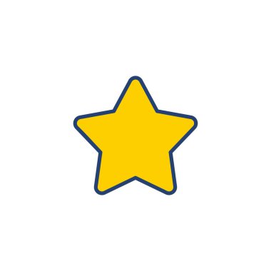 Yıldız Simgesi vektörü. derecelendirme simgesi vektörü favori yıldız simgesi