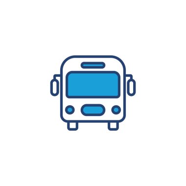 Otobüs simgesi vektörü. bus vektör simgesi