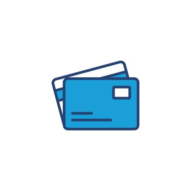 Kredi kartı ikon vektörü. Kredi kartı ödeme simgesi vektörü