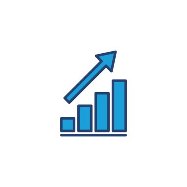 Büyüyen grafik simgesi. Grafik simgesi. diyagram simgesi