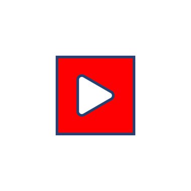 Simge vektörünü çal. Düğme vektör simgesini çal