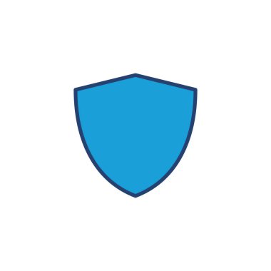 Kalkan simgesi vektörü. Koruma ikonu vektörü. Güvenlik vektör simgesi