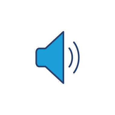 Sözcü simgesi vektörü. Hacim simgesi vektörü. Hoparlör ikon vektörü. ses sembolü