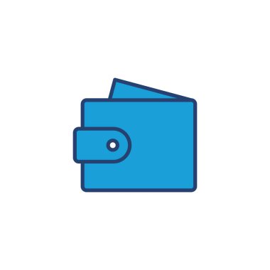 Cüzdan simgesi vektörü. cüzdan vektör simgesi