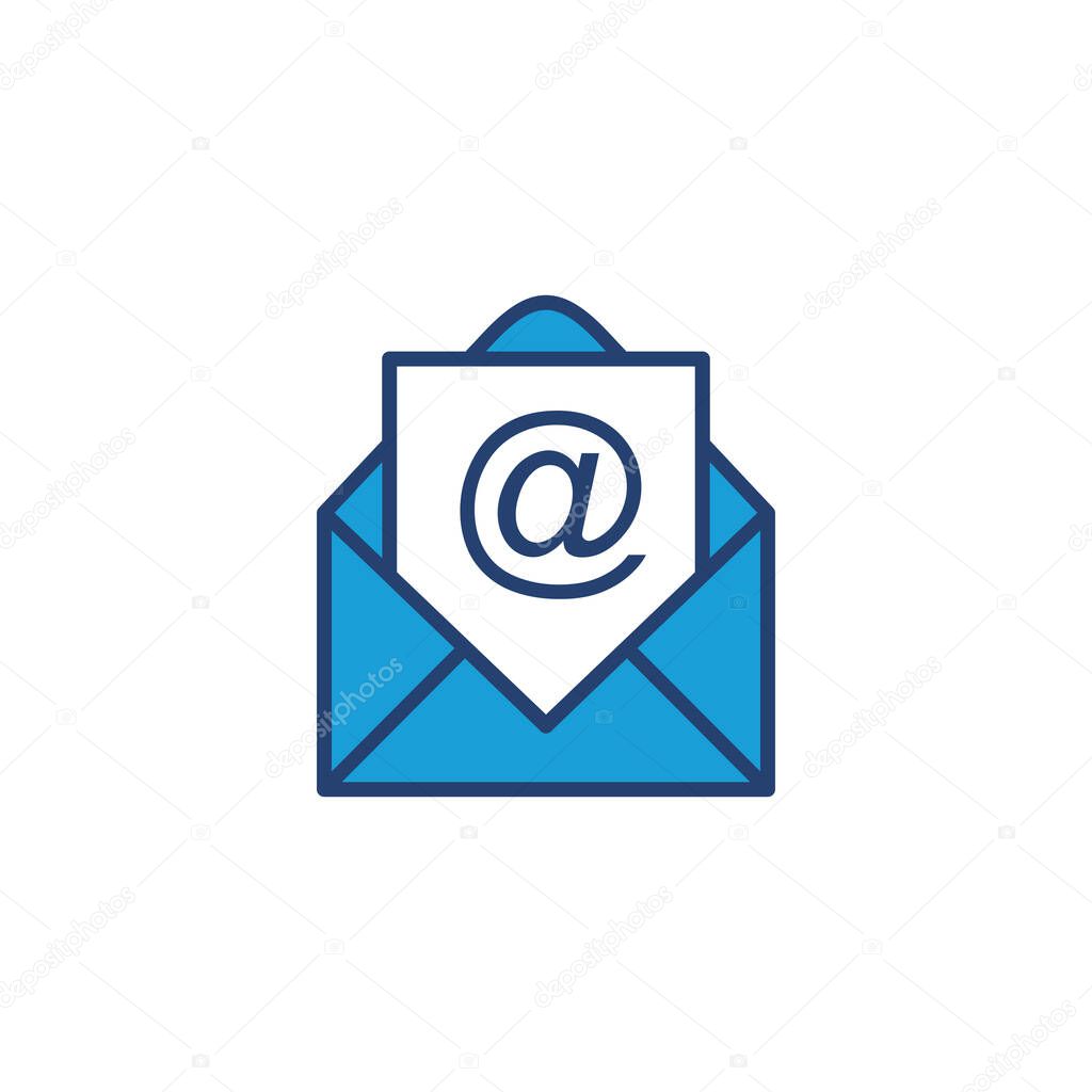 Mail icon vector. email icon vector. E-mail icon. Envelope illustration