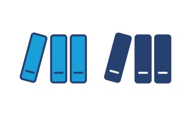 Kütüphane simgesi vektörü. eğitim simgesi vektörü