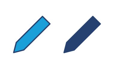 Kalem simgesi vektörü. kalem sembolü. Simge vektörünü düzenle