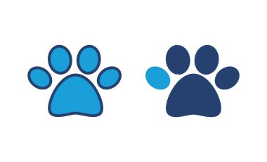 Pençe simgesi vektörü. Pençe izi ikon vektörü. köpek ya da kedi pençesi