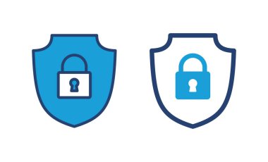 Güvenlik simgesi vektörü. Koruma ikonu. Özel hayat. vpn