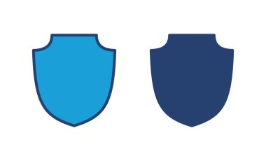 Kalkan simgesi vektörü. Koruma ikonu vektörü. Güvenlik vektör simgesi